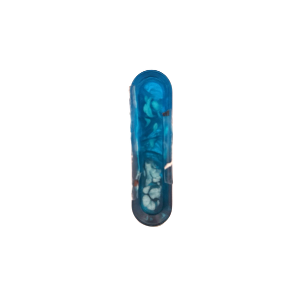 Sheinberg Blue Fat Mezuzah
