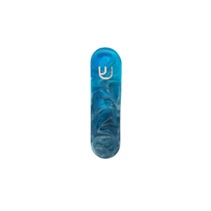 Sheinberg Blue Fat Mezuzah