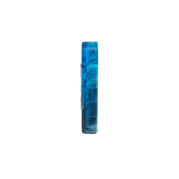 Sheinberg Blue Fat Mezuzah