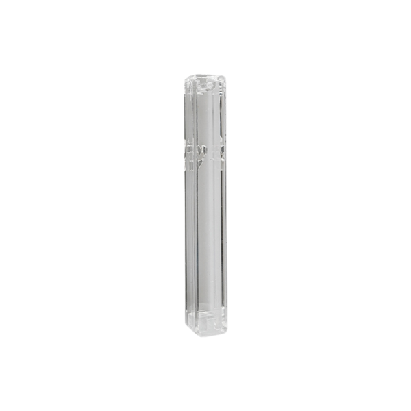Large Clear Plastic Mezuzah Case with Silver Shin