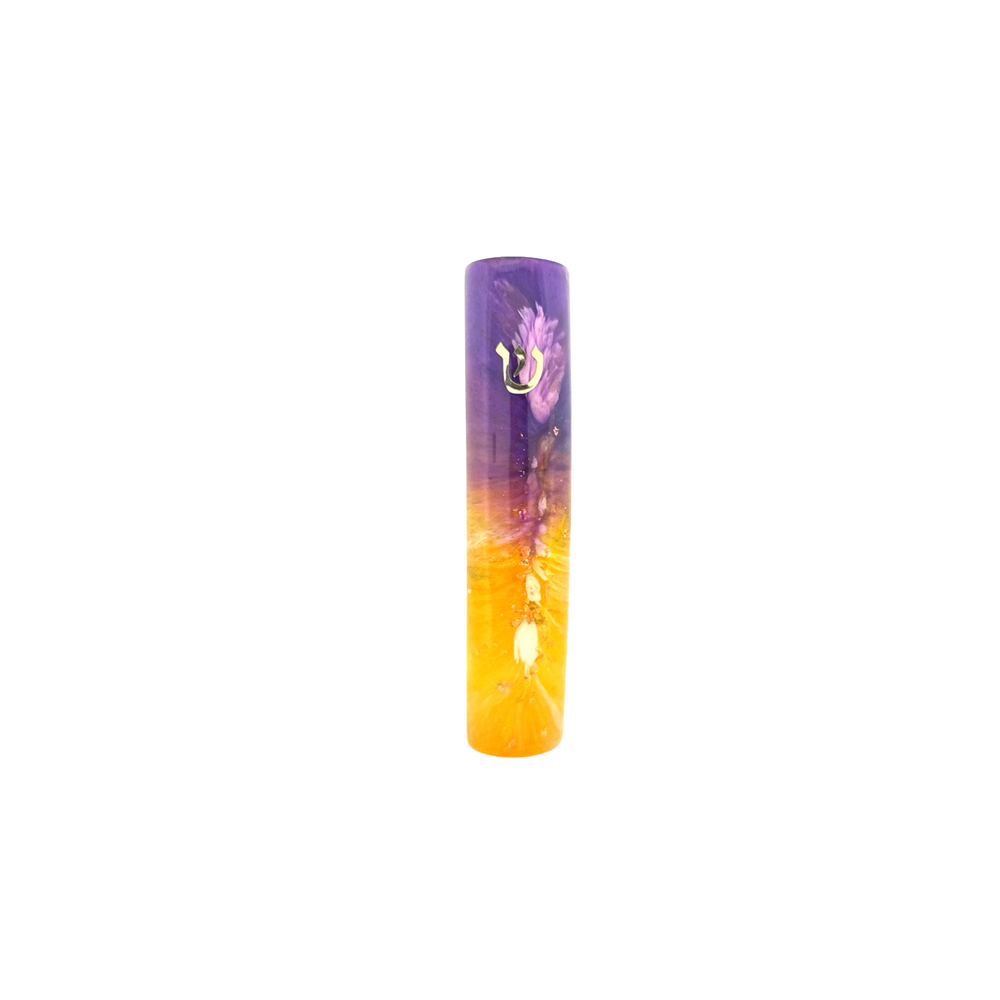 Sheinberg Purple-Gold Radiance Mezuzah