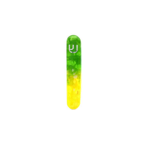 Sheinberg Green Yellow Heritage Mezuzah