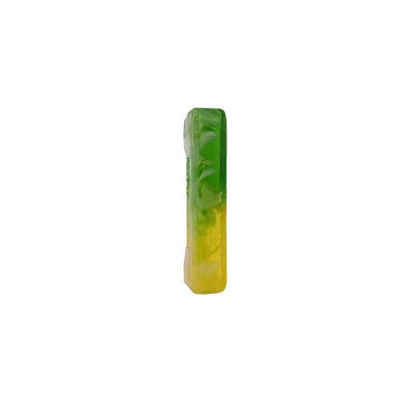 Sheinberg Green Yellow Heritage Mezuzah